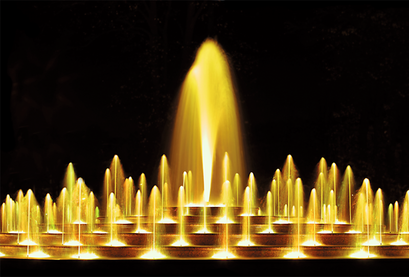 TRILED 9x 2 RGB Watt PROLED: Ring Fountain