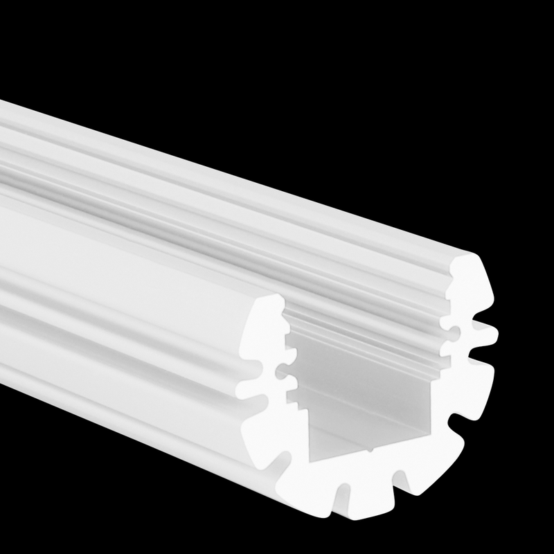Lyyt 156.829 Extruded Aluminium LED Profile with Round Clip-On Tube Batten 1m 